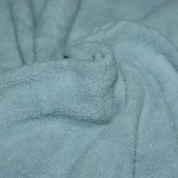 Baumwollfleece Stoff (Sherpa) Altgrün