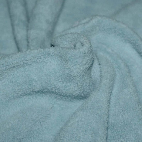 Tissu Polaire Coton (Sherpa) Vieux Vert  - (Tissu Polaire Coton (Sherpa))