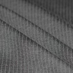 Heavy Jersey 5mm Pinstripe Fabric Grey Melee