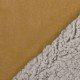 Tissu Suédine Doublé Fourrure Ocre - (Tissus De Mode)