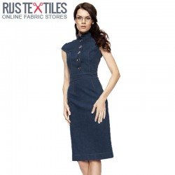 Denim Fabric Stretch 10-OZ Dark Blue