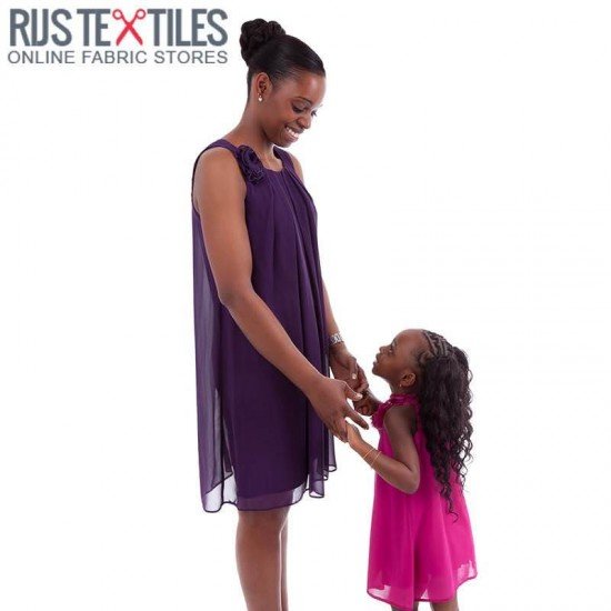 Tissu Mousseline Violet  - (Tissu Mousseline )