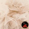 Braut Tüll Stoff Hellbeige 300cm Breit
