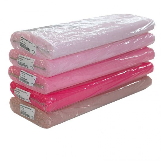 Tüll Stoff 5 Farben Rosa 40 Meter Paket  - (Tüll Stoffe)