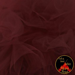 Tulle Netting Fabric Bordeaux 300CM Wide
