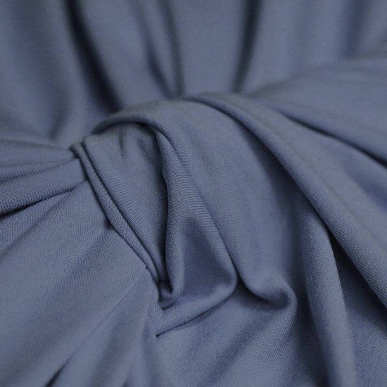 Jersey Di Viscosa Jeans Scuro - (Tessuto Jersey Di Viscosa)