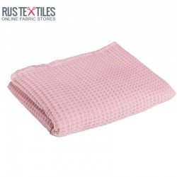 Waffle Pique Fabric Pink