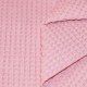 Tissu Piqué Gaufré Rose - (Tissu Piqué Gaufré)