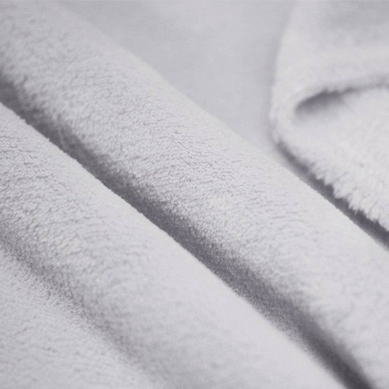 Coral Fleece Light Grey - (Fleece Fabrics)
