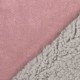 Tissu Suédine Doublé Fourrure Vieux Rose - (Tissus De Mode)