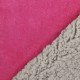 Tissu Suédine Doublé Fourrure Fuchsia - (Tissus De Mode)