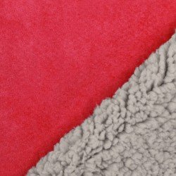 Sherpa Faux Fur Lamb Fabric Red