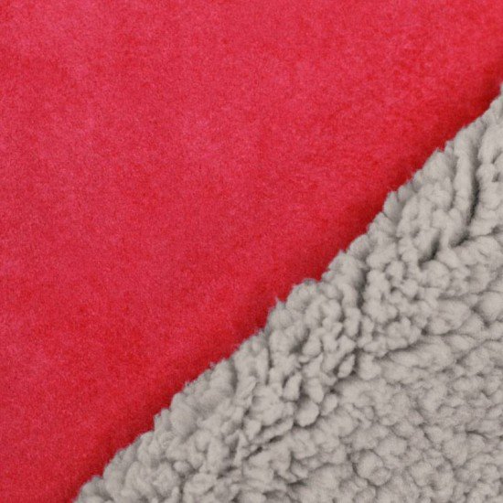 Sherpa Faux Fur Lamb Fabric Red - (Fashion Fabrics)