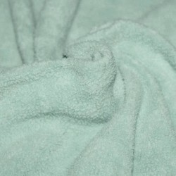Cotton Fleece Fabric (Sherpa) Sea Green