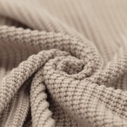 Big Knit Fabric Beige
