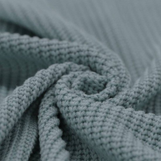 Big Knit Fabric Old Green