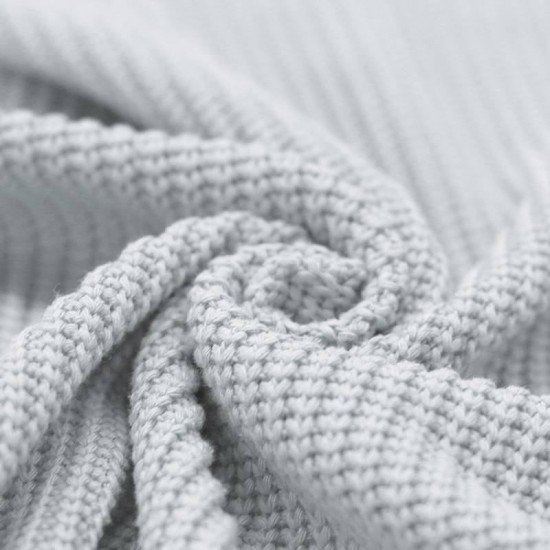 Big Knit Fabric White
