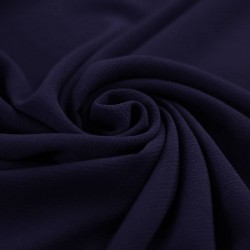 Bubble Chiffon Fabric Stretch Navy