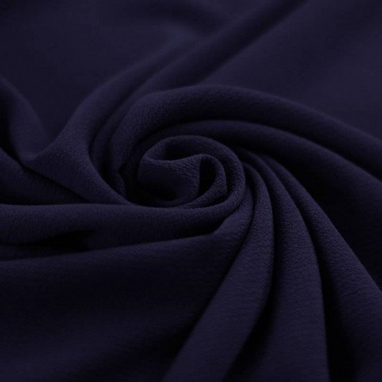Tissu Bulle De Mousseline Stretch Marine - (Tissus De Mode)