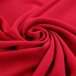 Bubble Chiffon Fabric Stretch Red