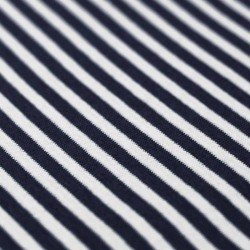 Cuffs Rib Stripes 5mm Navy White