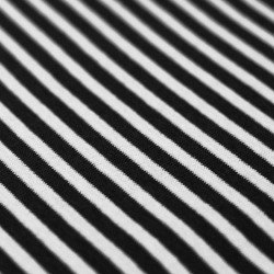 Cuffs Rib Stripes 5mm Black White