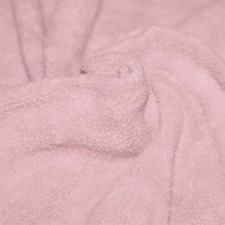 Cotton Fleece Fabric (Sherpa) Old Pink