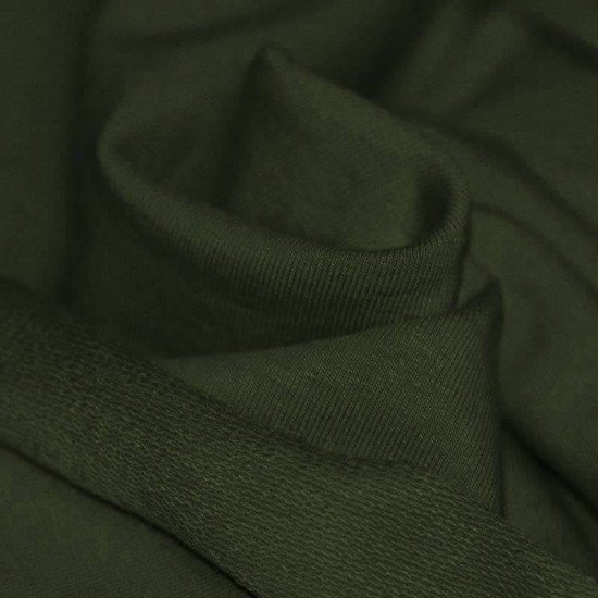 Tissu Sweat Armée Verte - (Tissu Sweat)