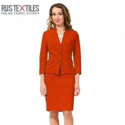 Boiled Wool Fabric Orange