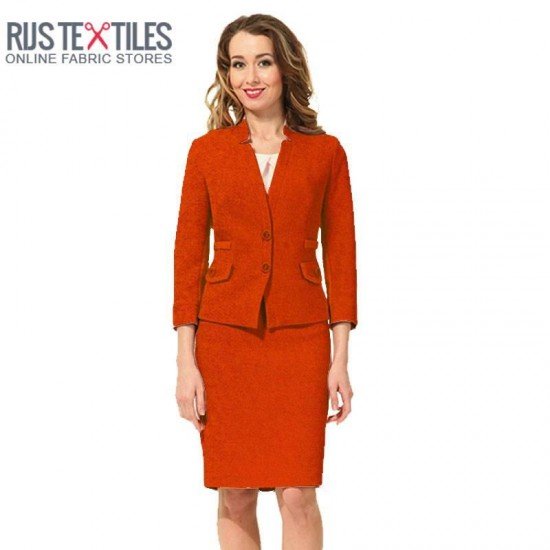 Boiled Wool Fabric Orange