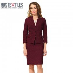 Boiled Wool Fabric Bordeaux