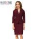 Boiled Wool Fabric Bordeaux