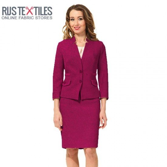 Tessuto Lana Cotta Fucsia - (Tessuto Lana Cotta)
