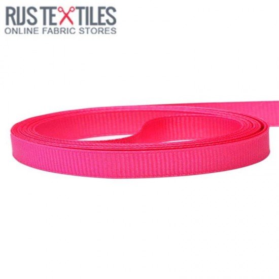 Grosgrain Bånd Fuchsia 10mm