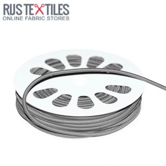 Elastisch Koord Grijs 3mm (Per Meter) - (Elastisch Koord 3mm)