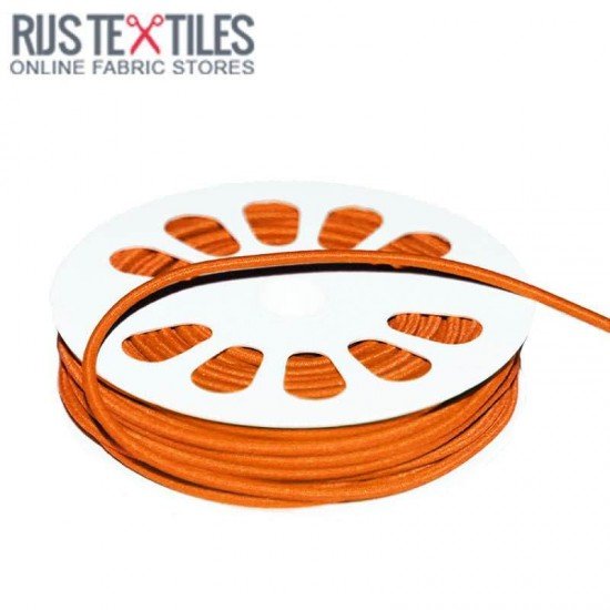 Elastisch Koord Oranje 3mm (Per Meter) - (Elastisch Koord 3mm)