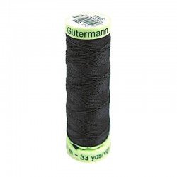 Gütermann Ornamental And Button Hole Thread Anthracite Black 30M (036)