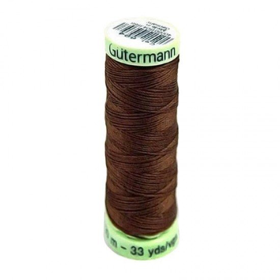 Gütermann Filato Punti Decorativi e Occhielli Marrone 30M (694) - (Merceria)