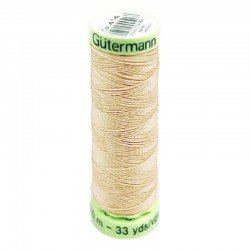Gütermann Ornamental And Button Hole Thread Cream 30M (414)