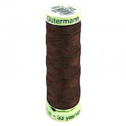 Gütermann Ornamental And Button Hole Thread Dark Brown 30M (696)