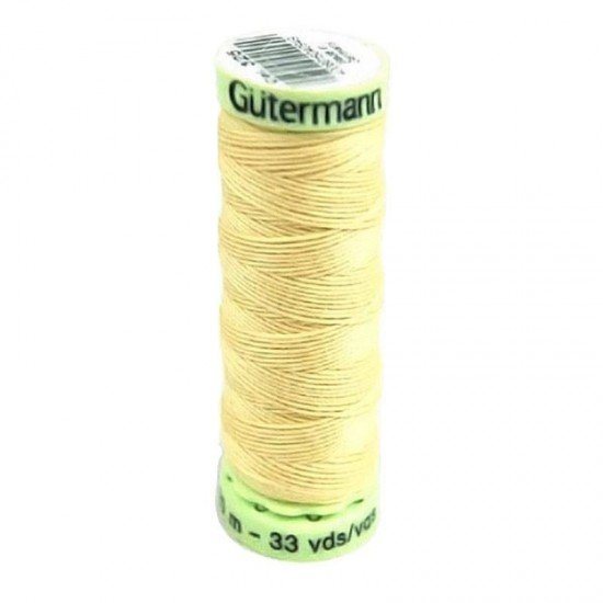 Gütermann Fil à Coudre Super Résistant Écru Jaune 30M (325) - (Mercerie)