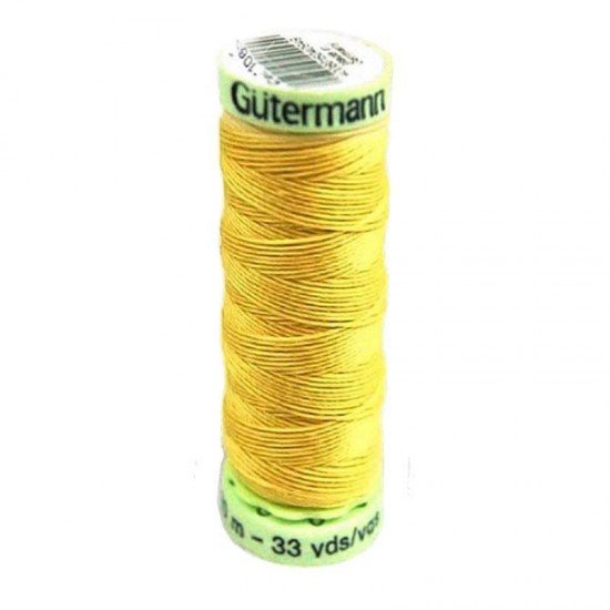 Gütermann Fil à Coudre Super Résistant Jaune 30M (106) - (Mercerie)