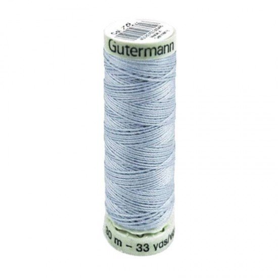 Gütermann Fil à Coudre Super Résistant Bleu Clair 30M (075) - (Mercerie)