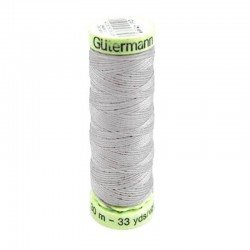 Gütermann Ornamental And Button Hole Thread Light Grey 30M (038)