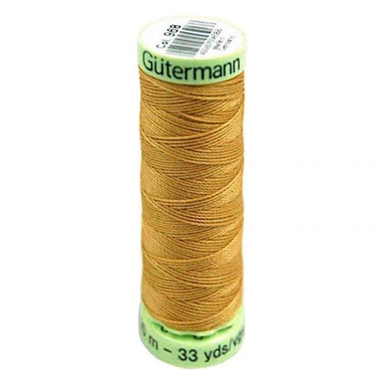 Gütermann Fil à Coudre Super Résistant Ocre Clair 30M (968) - (Mercerie)