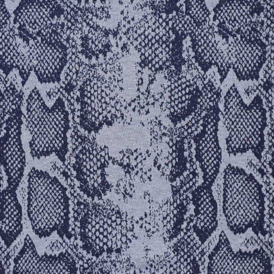 Jacquard Stof - Slang Dessin Jeans - (Jersey Stoffen)