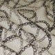 Jacquard Stof - Ketting Beige Zwart - (Jersey Stoffen)