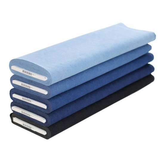 Tessuto Jeans Di Cotone Elasticizzato 10-OZ 5 Colori 6 Metri Pacchetto  - (Tessuti Jeans Di Cotone)