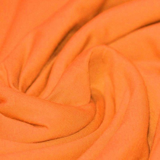 Jersey Stoff Baumwolle Hell Orange - (Baumwolljersey Uni)