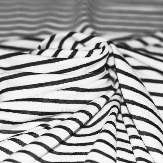 Jersey Stripes 6mm White / 3mm Black Jersey Stripes 6mm White / 3mm Black